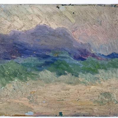 Antique Mary Alice (M.A.) Higgy: Three Nocturne Original Oil Paintings on Board- RARE
