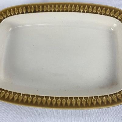 Bing & Groendahl Vintage Danish Stoneware RELIEF Serving Dish- Nissen Kronjyden
