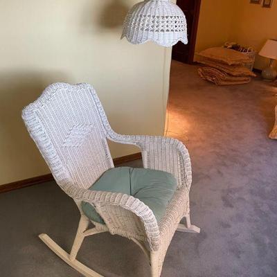 wicker rocker 
