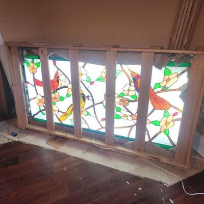 back lit stained glass $1000