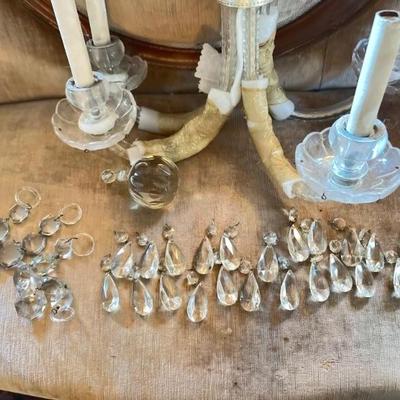 Crystal chandelier and it's parts