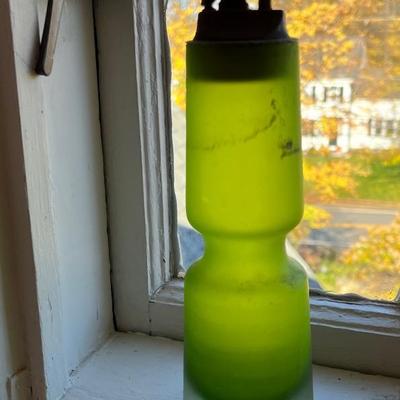 Antique Satin Glass Table Lighter