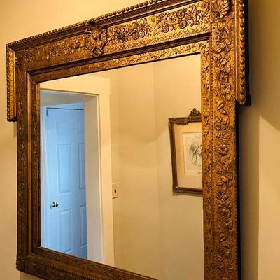 Circa 1860 Gold Gilt Mirror 
Exceptionally beautiful !