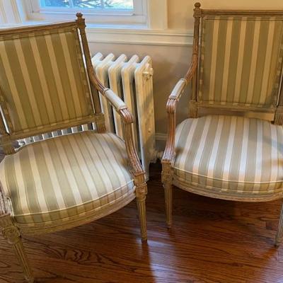 Pair of French occasional chairs