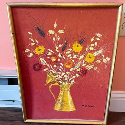 VIVID & Gorgeous  Mid Century Art 
Wonderful texture 
