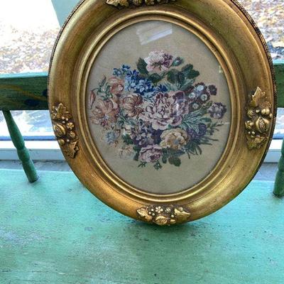 Victorian reverse painting on glass