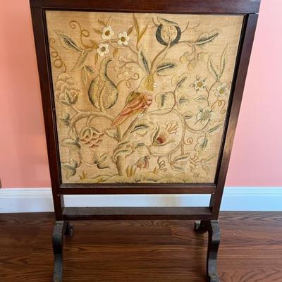 Mahogany Inlay ~ One drawer table 