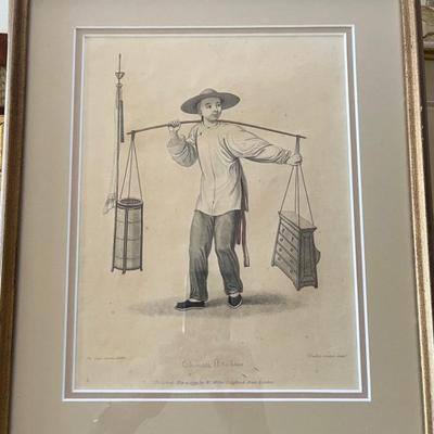 Series of 4 Chinese tradesmen
