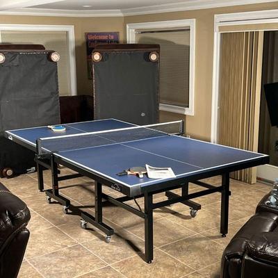 DROP SHOT PING PONG TABLE | Striker table tennis table, mode no. 301877 - foldable, comes apart In two separate rolling pieces - h. 63.5...