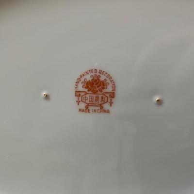 service for 12, Chinese handprinted porcelain, Golden Phoenix
