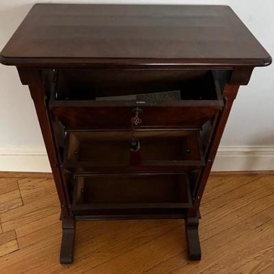 Antique Empire style portable writing desk with hinged document drawers, mahogany, reportedly belonged to Napoleon, early 19th century,...