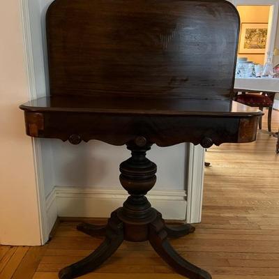 antique flip top table