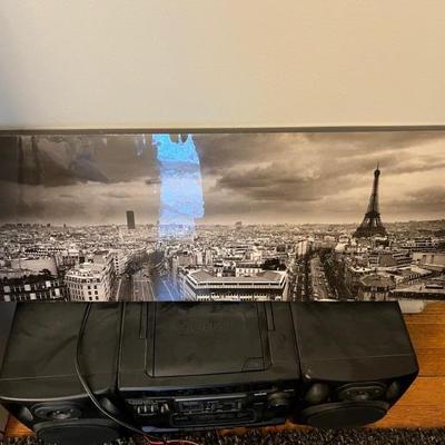 panoramic photo of Paris, wall art