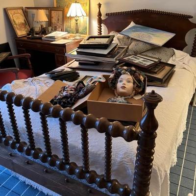 full sized Jenny Lind bed, antique