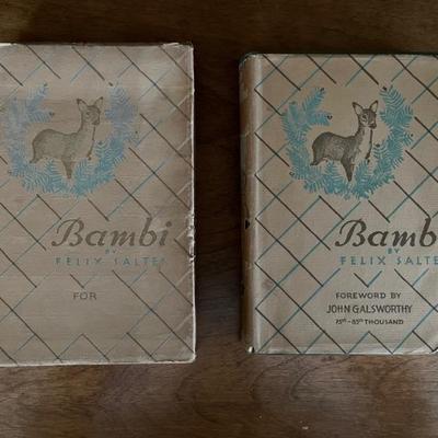 1928 first edition of Bambi with slipcase