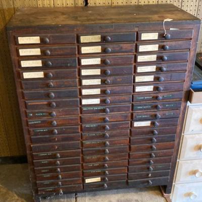 Hobart Cabinet Company 54 drawer cabinet
