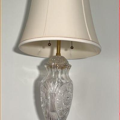 Marbro Cut Crystal Lamp