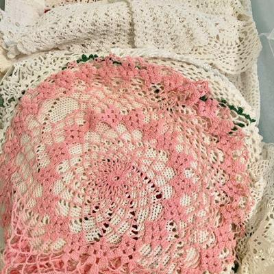 Lot 062-BR4: Large Hand-made Doily Lot