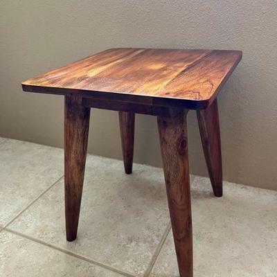 MKM050- Wooden Square Side Table