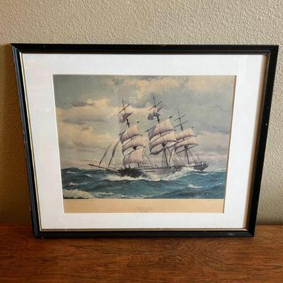 MKM111- Vintage Print 1868 Formosa Of Salem American Merchant Ship