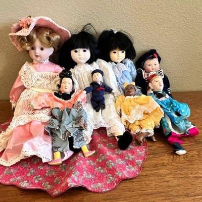 MKM142- Collectible Vintage Porcelain Dolls Lot