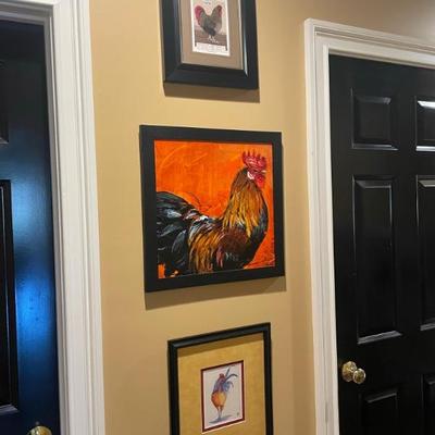 Various rooster artwork