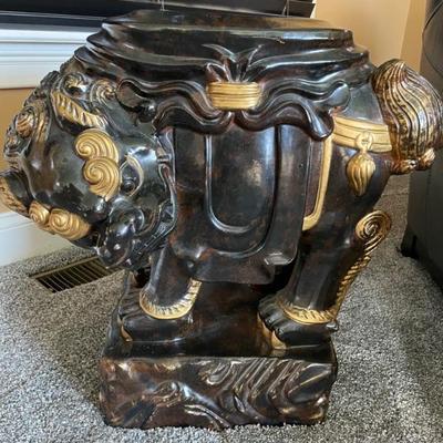 Vintage Foo Dog End Tables