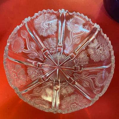 Thistle glassware bowl