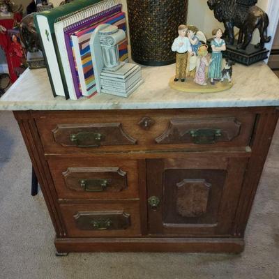 Antique dresser with marble top