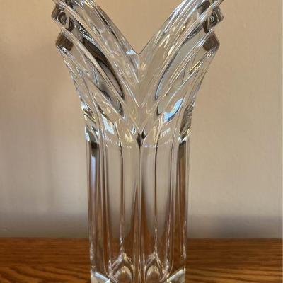 Mikasa Art Deco Heavy Glass Vase