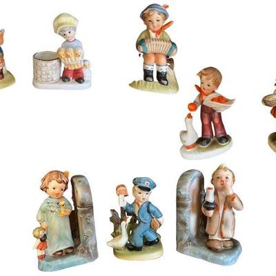 Collection Of Vintage Child Figurines, Some By Erich Stauffer