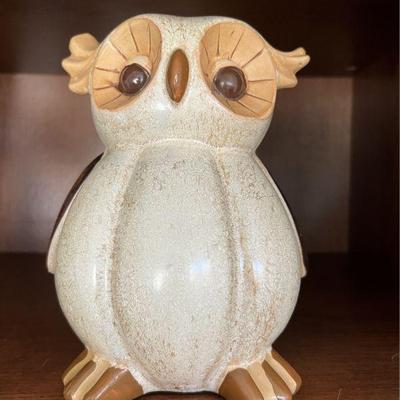 Vintage Ceramic Owl Figurine