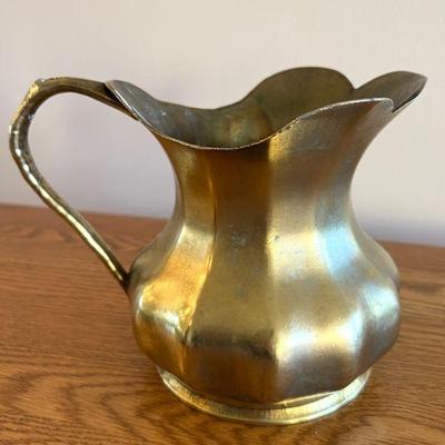 Italian Made Heavy Brass Pitcher