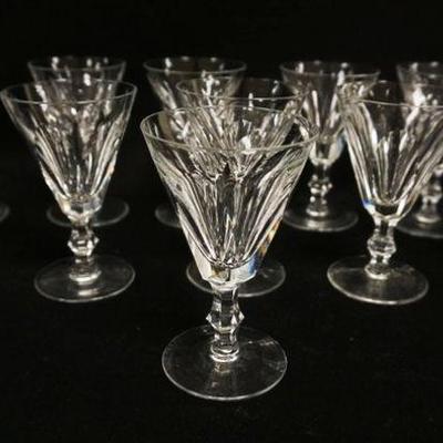 1023	WATERFORD *SHELIA* CRYSTAL STEMWARE SET OF 11, APPROXIMATELY 5 IN HIGH
