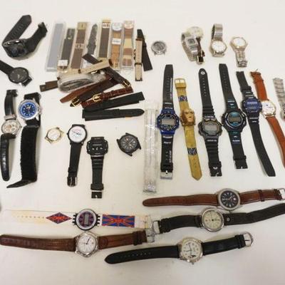 1066	LOT OF WRISTWATCHES & BANDS
