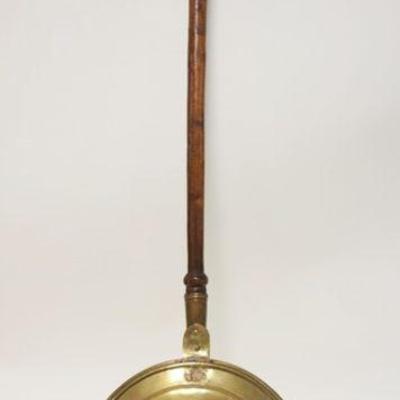 1087	ANTIQUE BRASS BED WARMER, APPROXIMATELY 46 IN LONG
