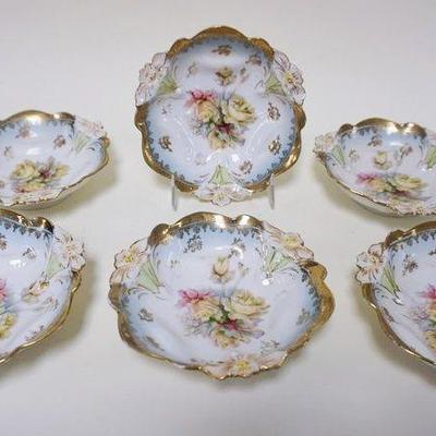 1038	6 MATCHING SIGNED RS PRUSSIA BOWLS, 6 IN
