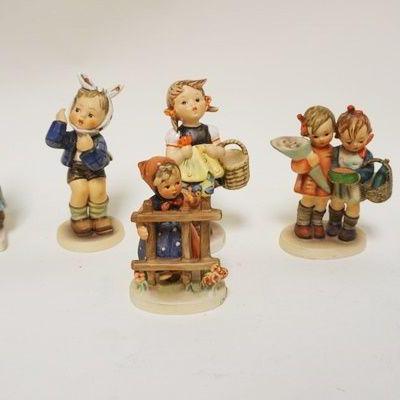 1124	GOEBEL HUMMEL FIGURINES LOT OF 7 ASSORTED, LARGEST IS APPROXIMATELY 6 IN HIGH
