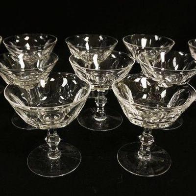 1024	WATERFORD *SHELIA* CRYSTAL STEMWARE SET OF 12, APPROXIMATELY 4 1/2 IN HIGH
