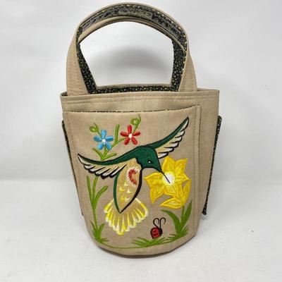 -Tall Faux Leather Crotchet Caddy/Bag (M3) Purse