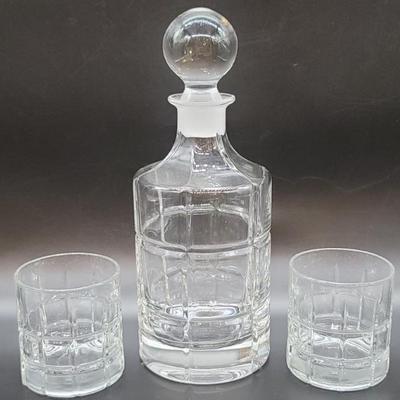 (3) Crystal Liquor Decanter Set
