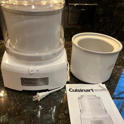 Cuisineart ice cream maker--these are great, I actually have one! They do not take up a lot of room and make great ice cream.