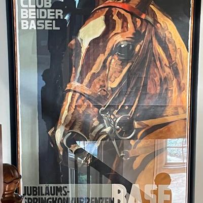 1932 Swiss horse racing poster by Iwan Hugentobler--20th century horse racing posters