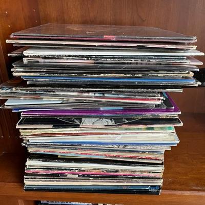 LPs, rock, folk music, classical, jazz, musicals