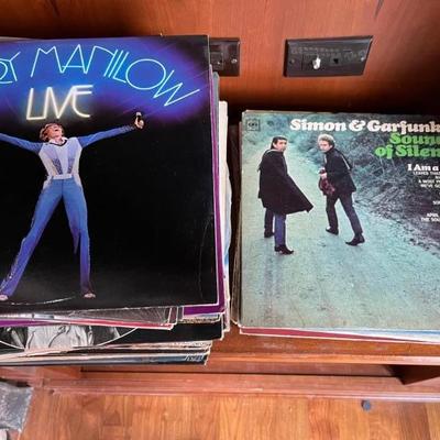 LPs, rock, folk music, classical, jazz, musicals