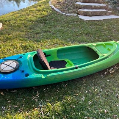 2 kayaks, a single and a double
