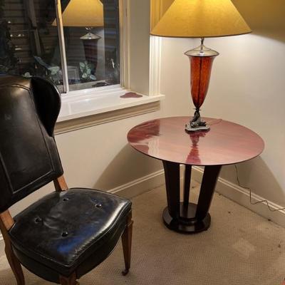 modern round side table