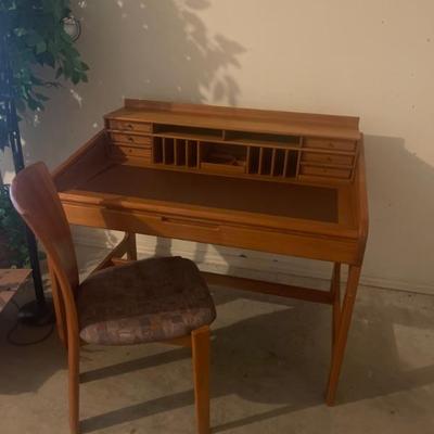 MID CENTURY DESK AND CHAIR