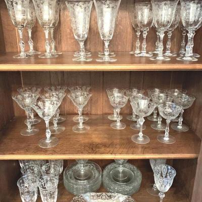 Some of the antique Cambridge crystal