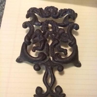 Wilton Cherub Cast Iron Trivet 